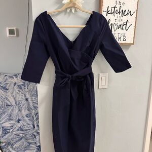 50’s style Navy Blue Women's Dress